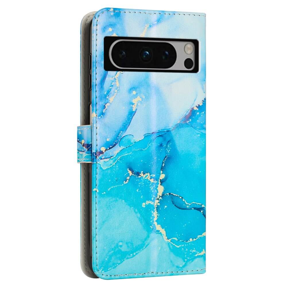 Google Pixel 8 Pro - Leder Etui Hülle Marble - Image 9