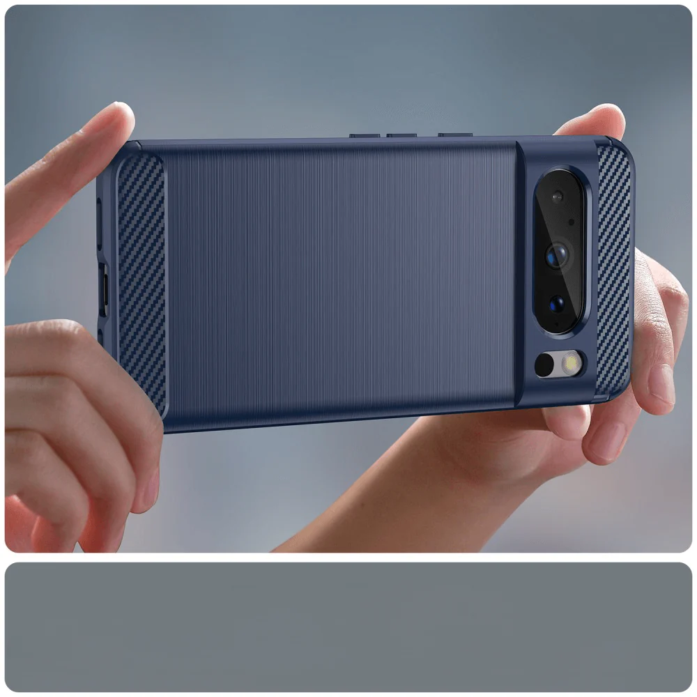 Google Pixel 8 Pro - Metall Carbon Look Hülle - Image 9