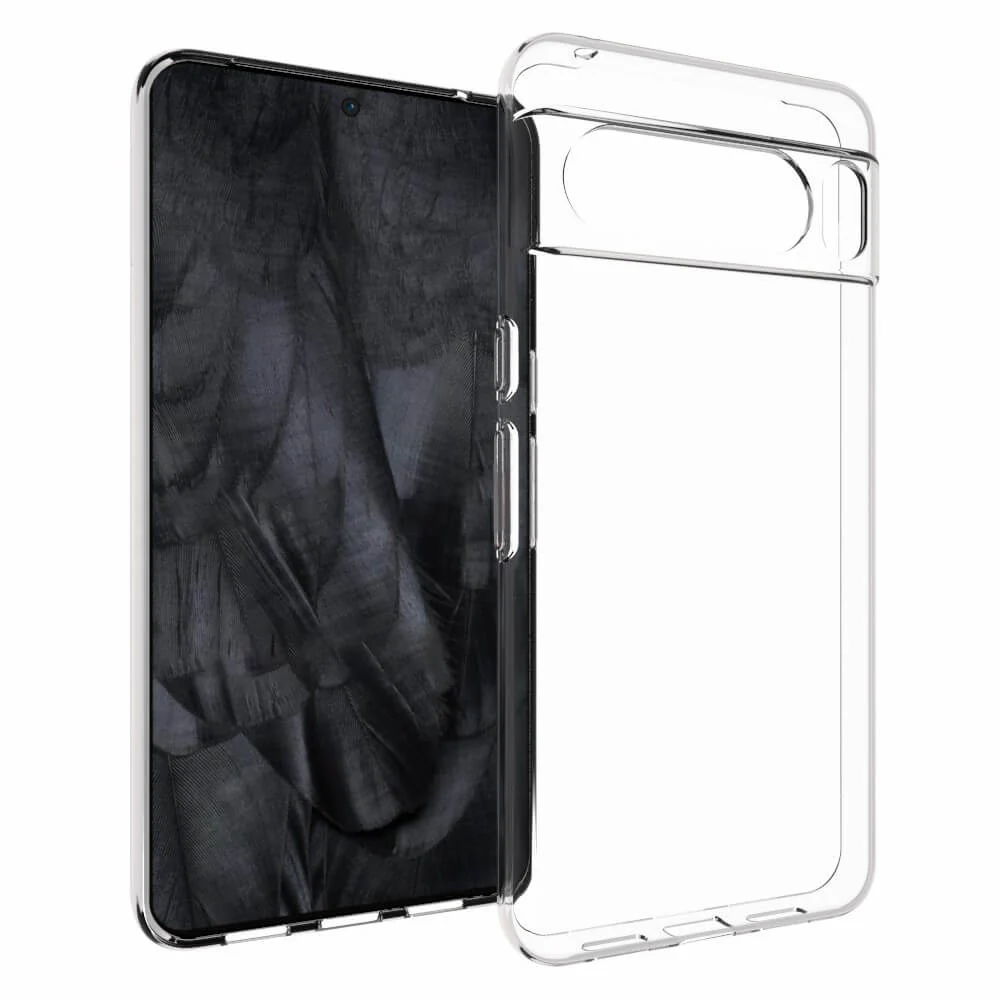 Google Pixel 8 Pro - Silikon Gummi Case Transparent