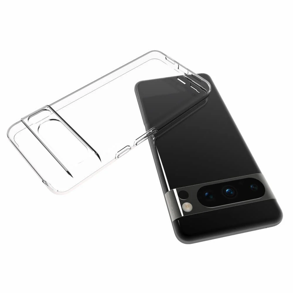 Google Pixel 8 Pro - Silikon Gummi Case Transparent - Image 2