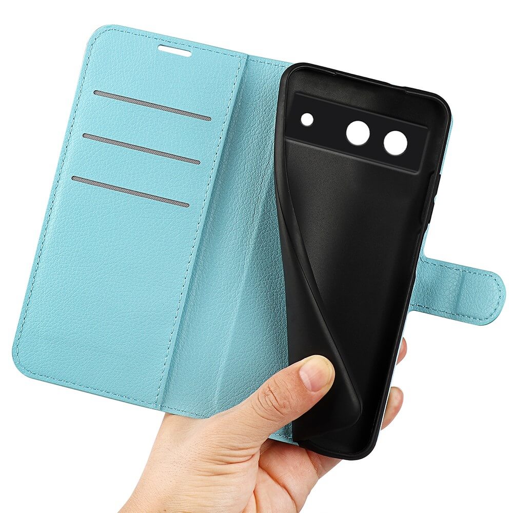 Google Pixel 8a - Leder Etui Hülle - Image 29