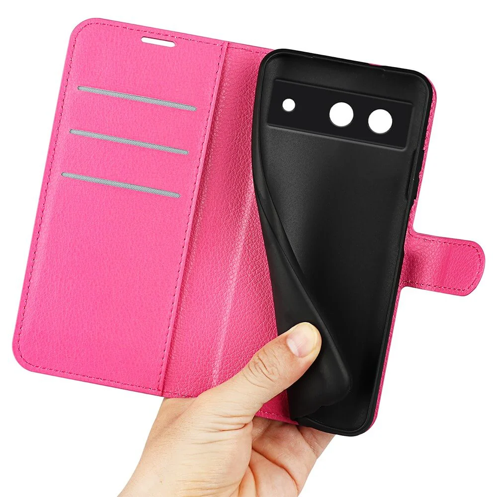 Google Pixel 8a - Leder Etui Hülle - Image 41