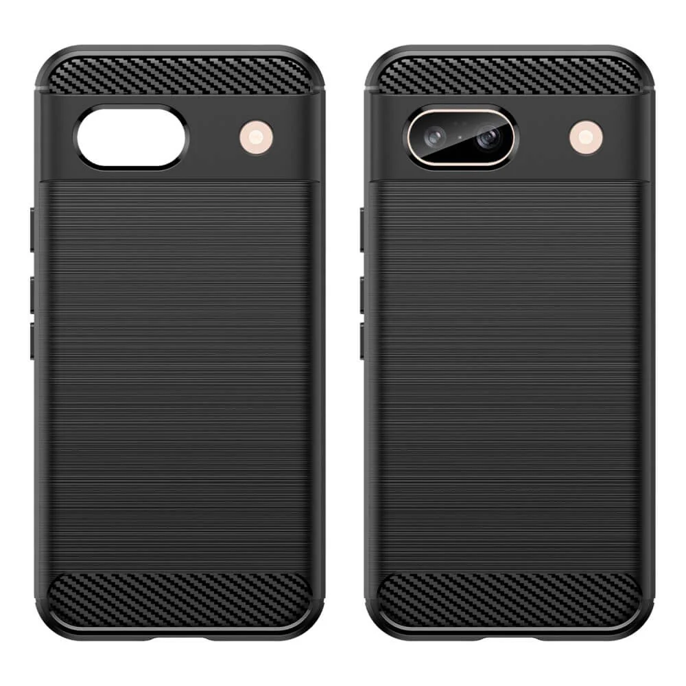 Google Pixel 8a - Metall Carbon Look Hülle