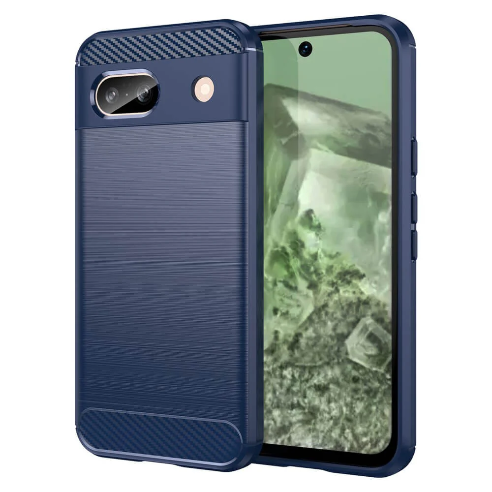 Google Pixel 8a - Metall Carbon Look Hülle - Image 13
