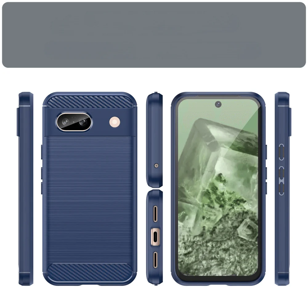 Google Pixel 8a - Metall Carbon Look Hülle - Image 14