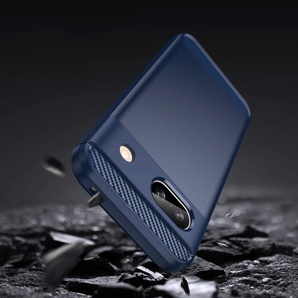 Google Pixel 8a - Metall Carbon Look Hülle - Image 16