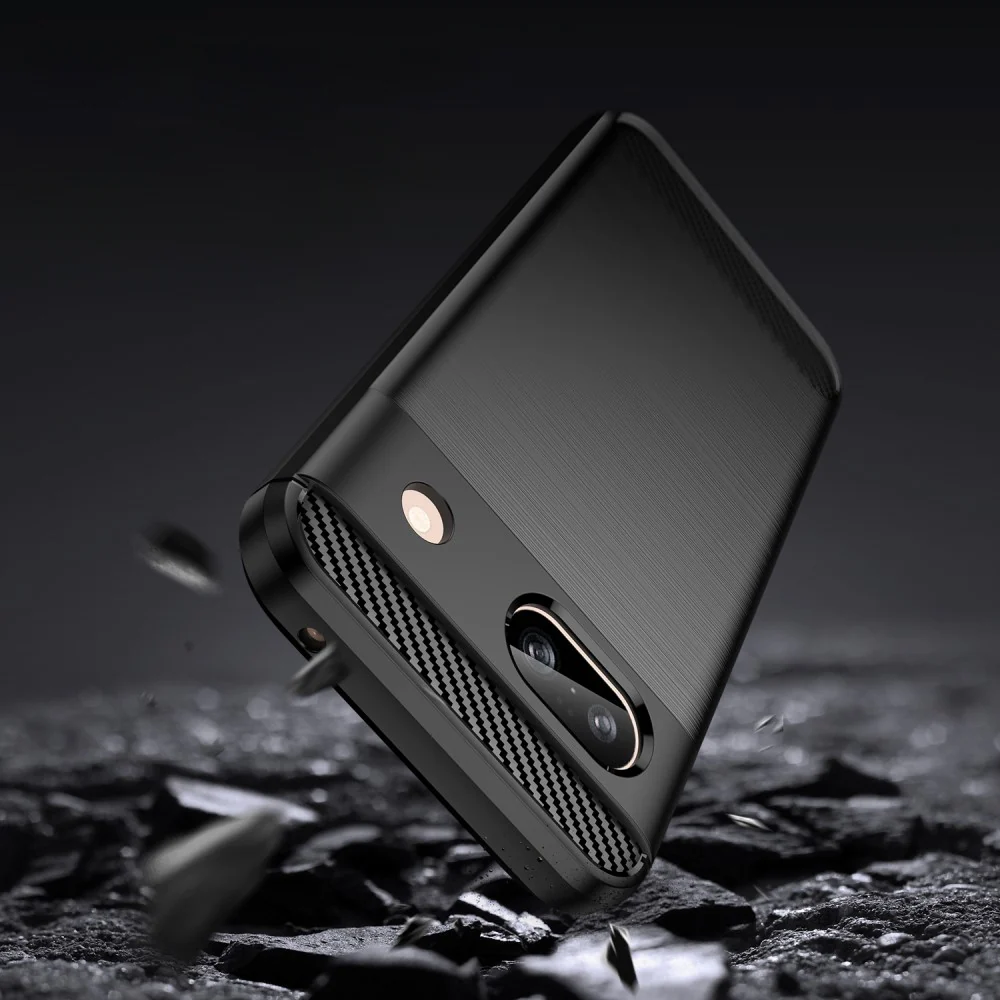 Google Pixel 8a - Metall Carbon Look Hülle - Image 5