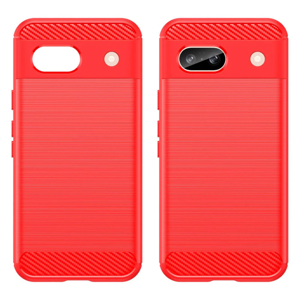 Google Pixel 8a - Metall Carbon Look Hülle - Image 6