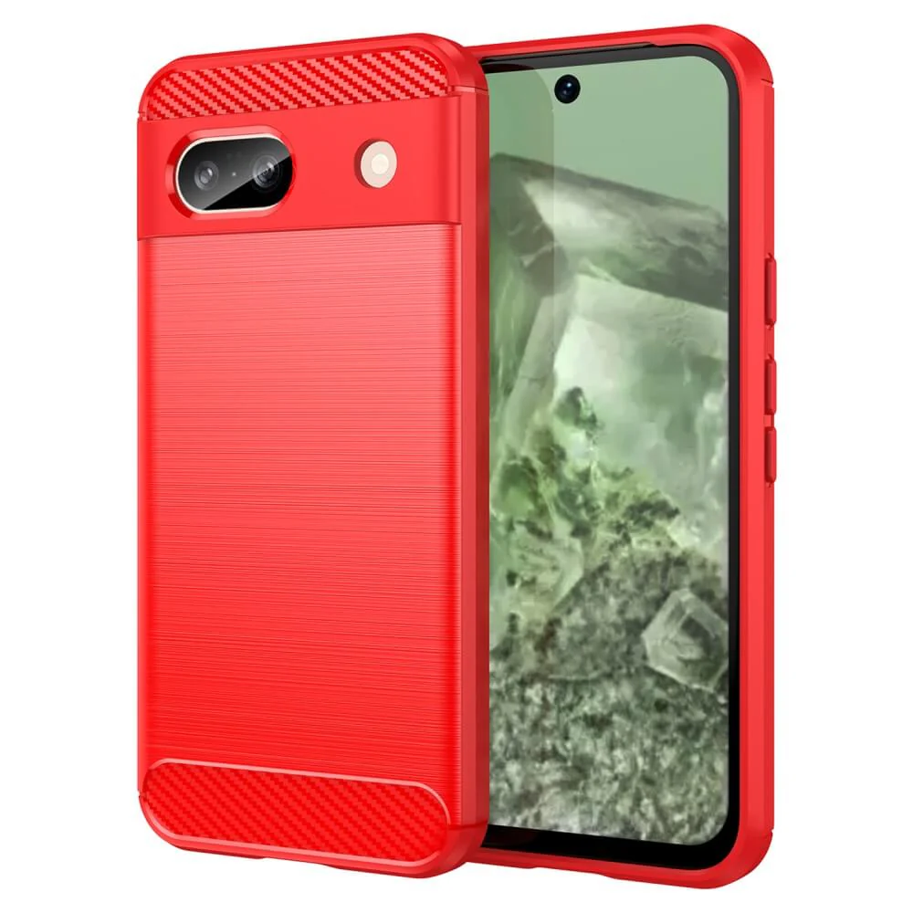 Google Pixel 8a - Metall Carbon Look Hülle - Image 7