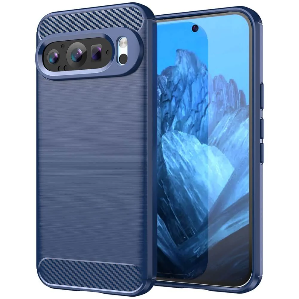Google Pixel 9 / 9 Pro - Metall Carbon Look Hülle - Image 11