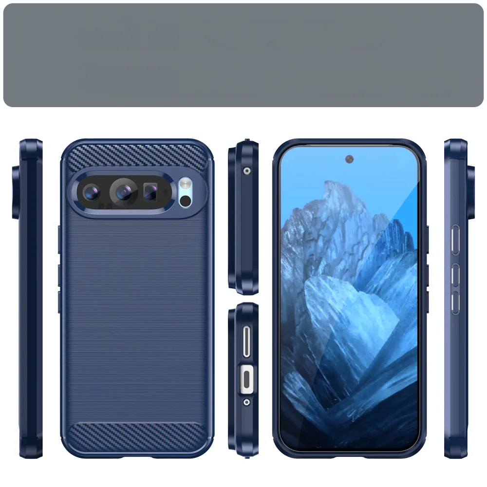 Google Pixel 9 / 9 Pro - Metall Carbon Look Hülle - Image 12