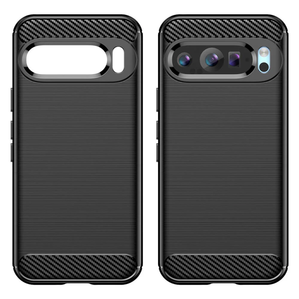 Google Pixel 9 / 9 Pro - Metall Carbon Look Hülle - Image 3