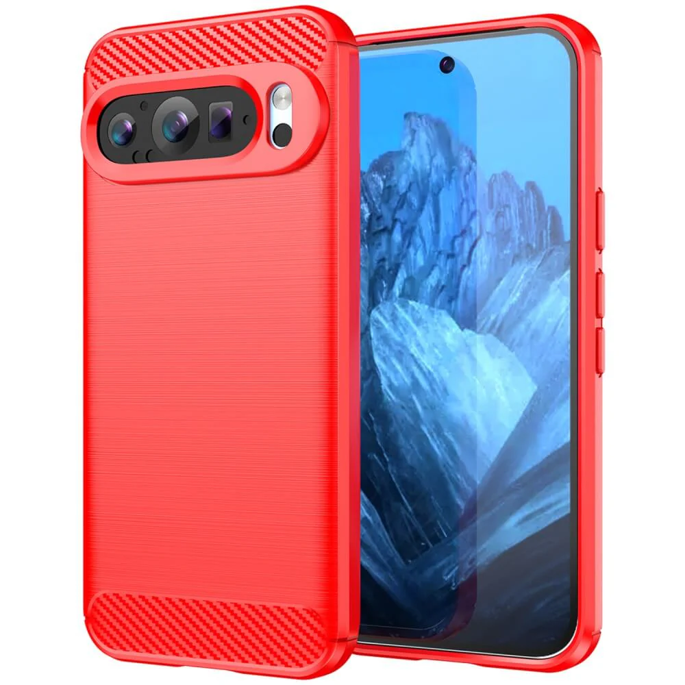 Google Pixel 9 / 9 Pro - Metall Carbon Look Hülle - Image 7