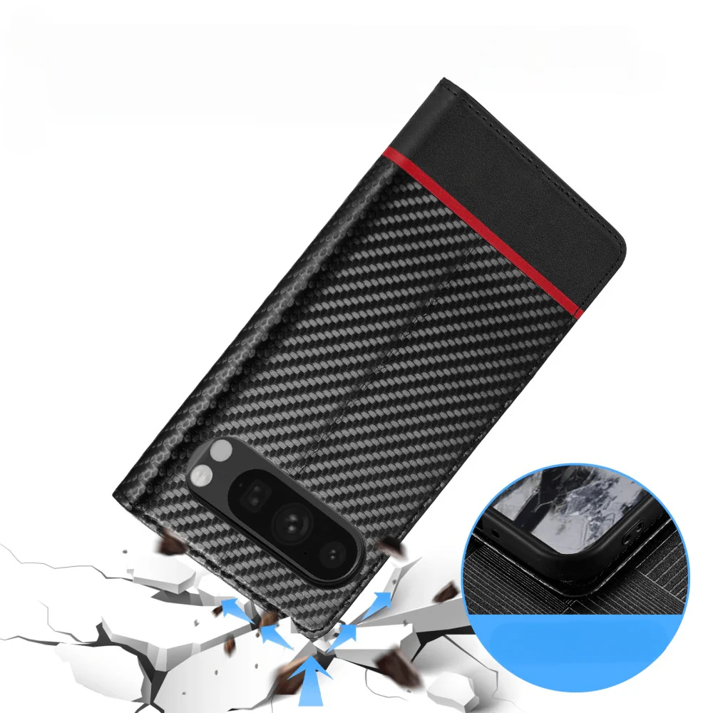 Google Pixel 9 Pro XL - LC.IMEEKE Hülle Carbon Fiber - Image 3