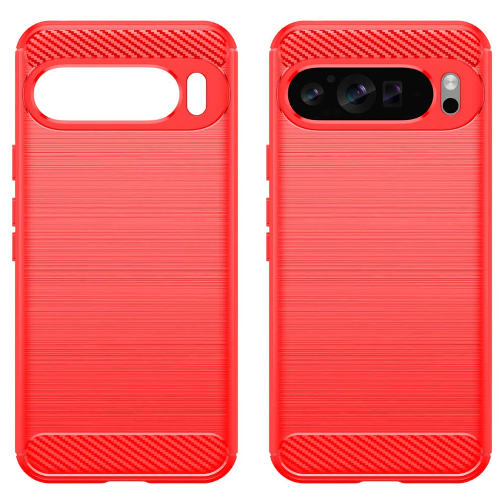 Google Pixel 9 Pro XL - Metall Carbon Look Hülle - Image 10