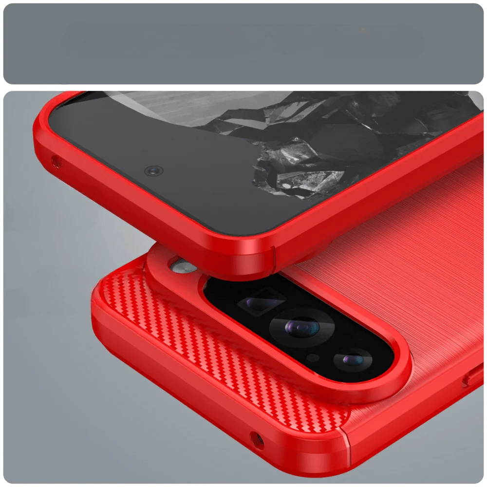 Google Pixel 9 Pro XL - Metall Carbon Look Hülle - Image 12