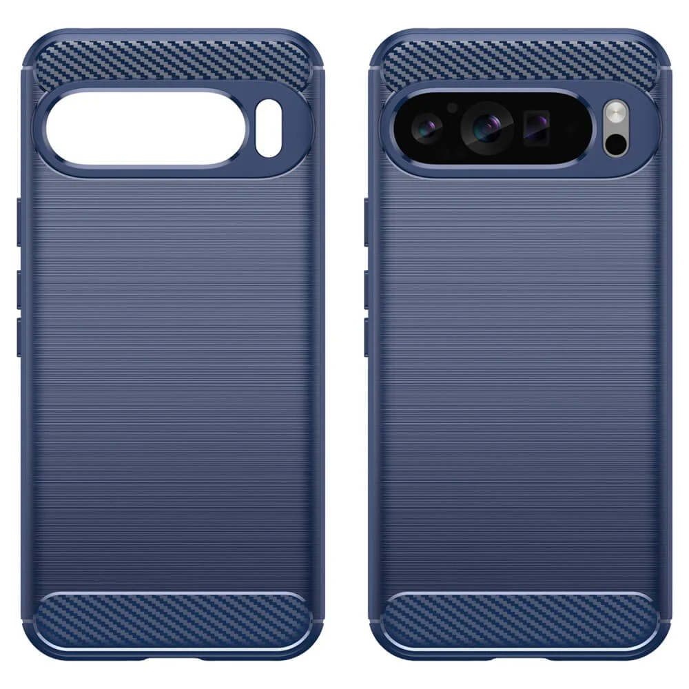 Google Pixel 9 Pro XL - Metall Carbon Look Hülle - Image 17