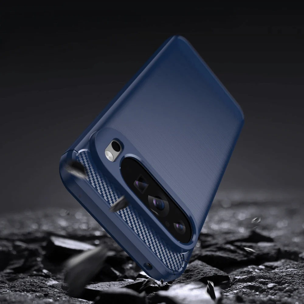 Google Pixel 9 Pro XL - Metall Carbon Look Hülle - Image 18