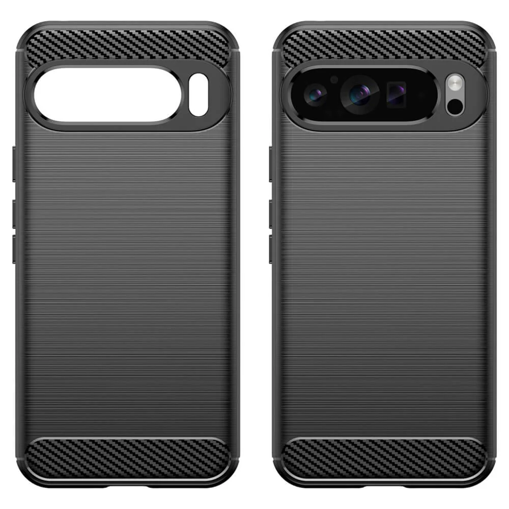 Google Pixel 9 Pro XL - Metall Carbon Look Hülle - Image 2