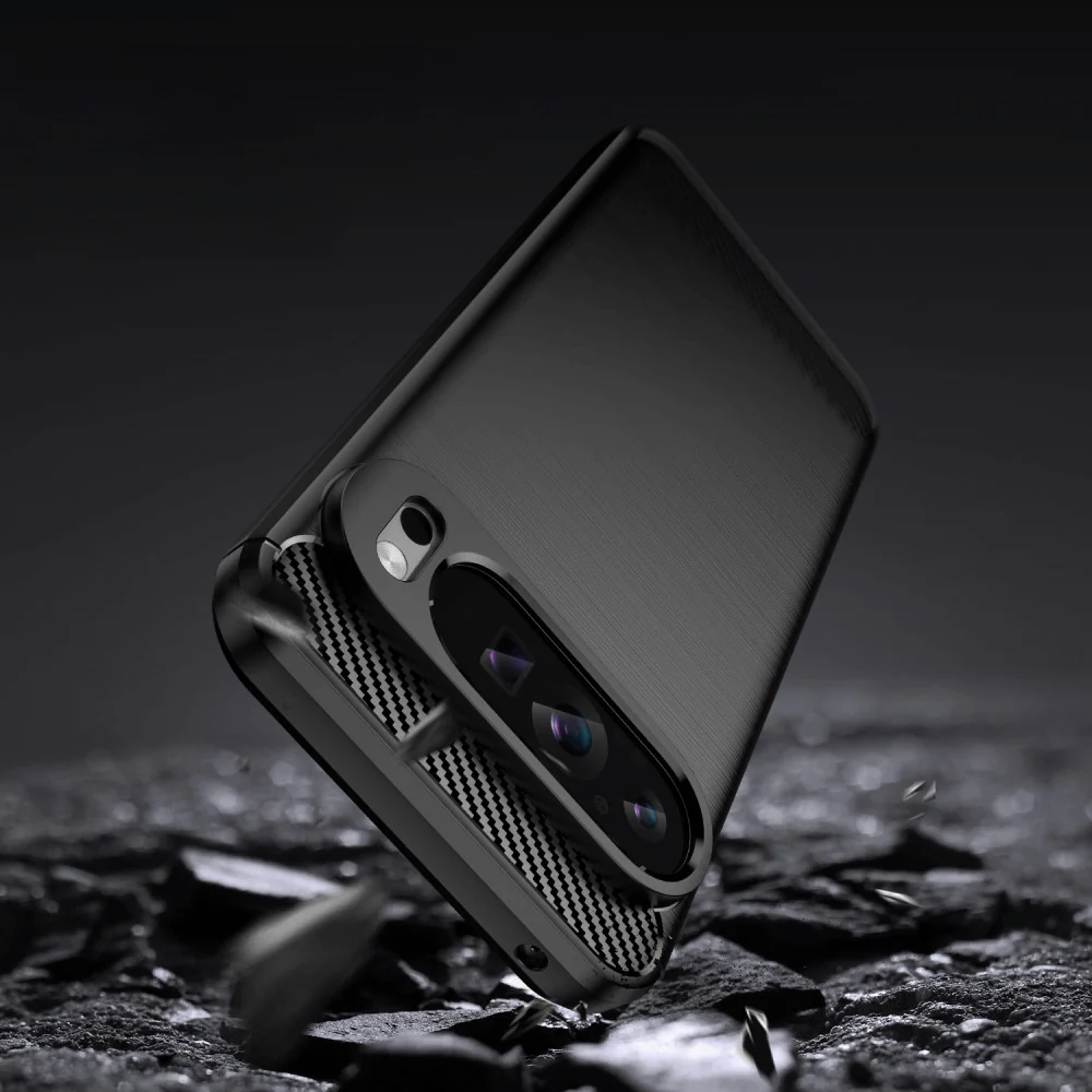 Google Pixel 9 Pro XL - Metall Carbon Look Hülle - Image 4