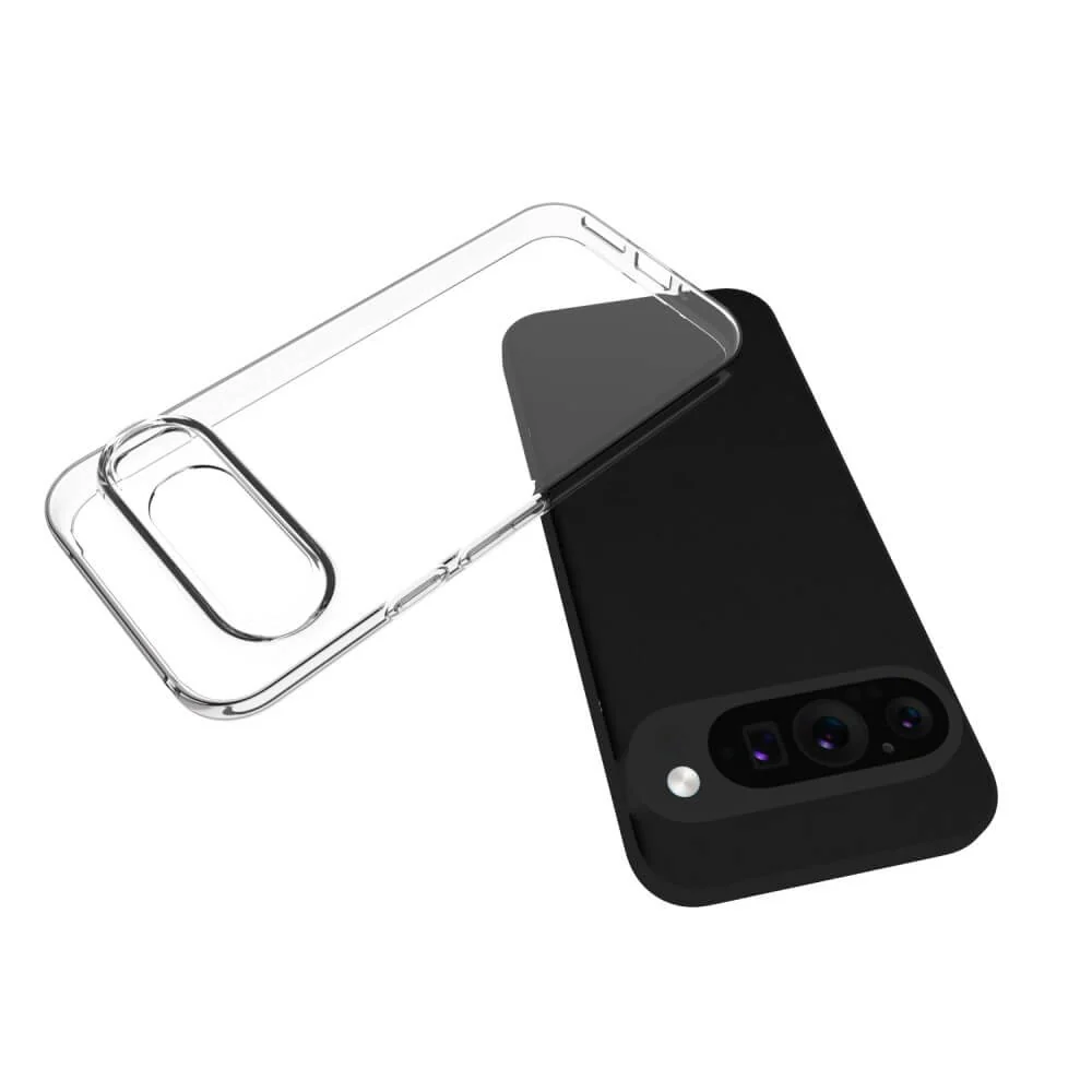 Google Pixel 9 Pro XL - Silikon Gummi Case transparent - Image 2