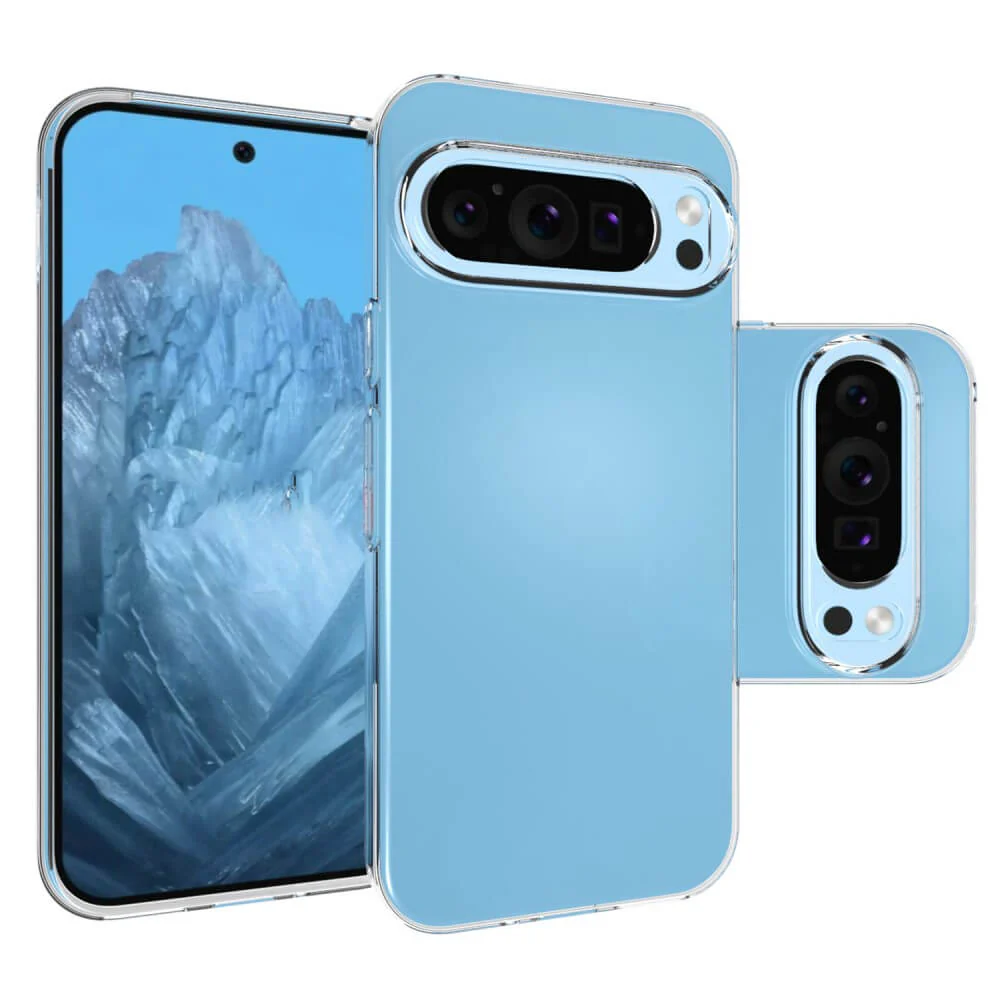 Google Pixel 9 / 9 Pro - Silikon Gummi Case transparent - Image 2