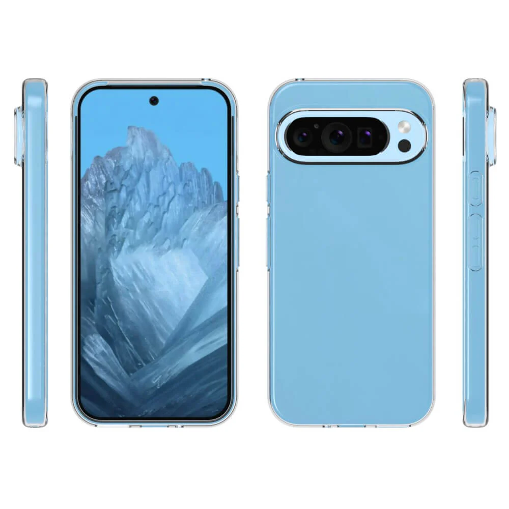 Google Pixel 9 / 9 Pro - Silikon Gummi Case transparent - Image 4