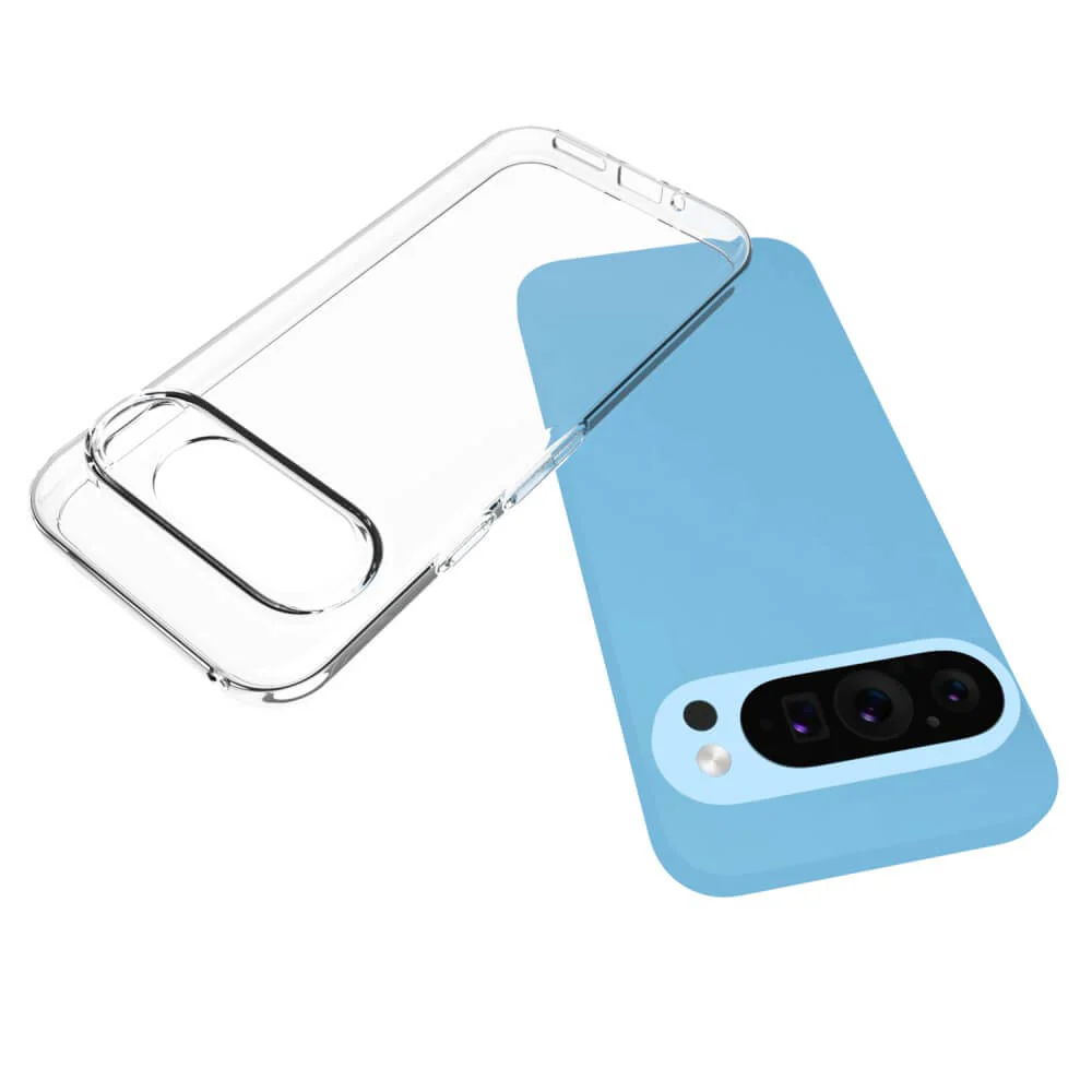 Google Pixel 9 / 9 Pro - Silikon Gummi Case transparent - Image 6