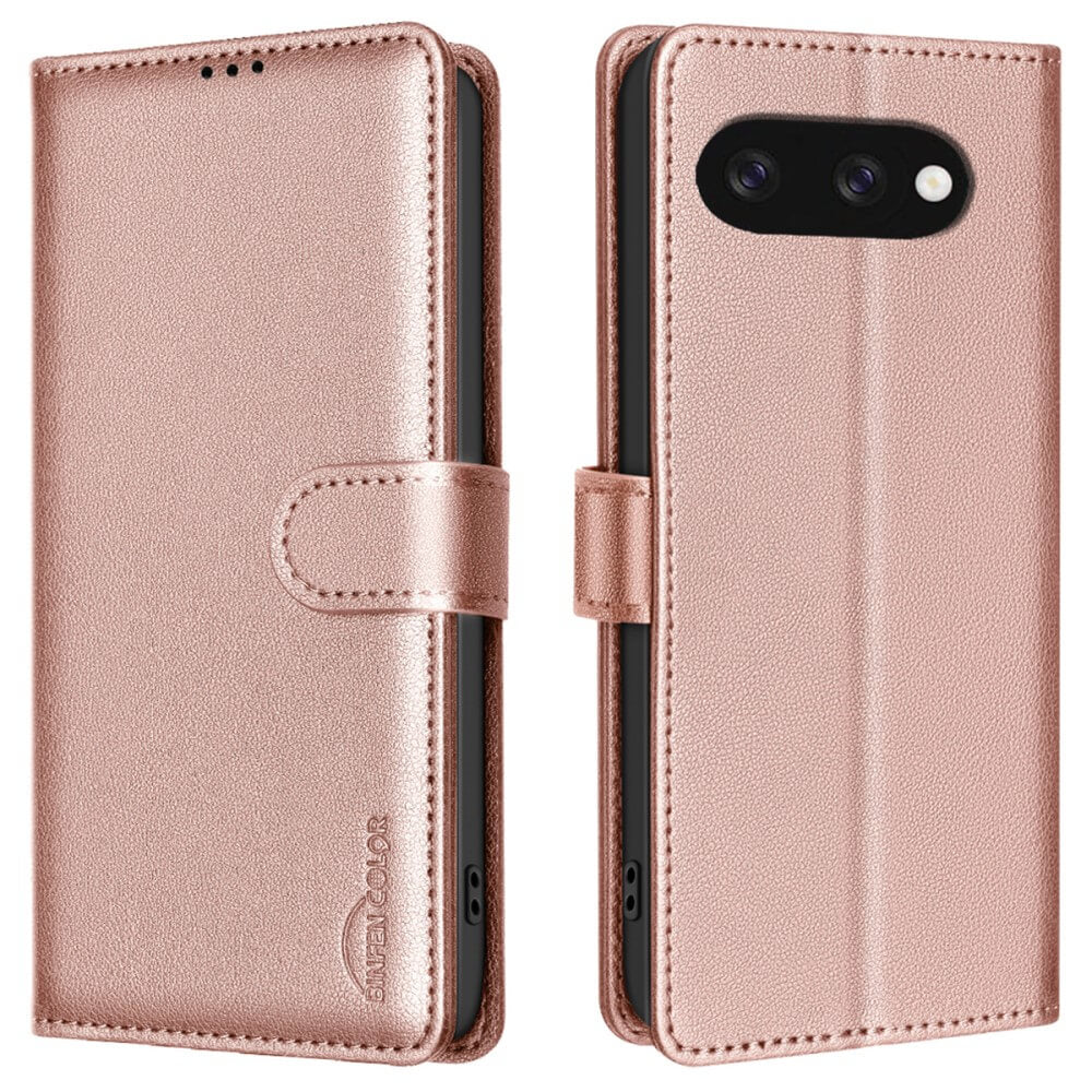 Google Pixel 9a - BINFEN Leder Etui Hülle mit RFID Blocker
