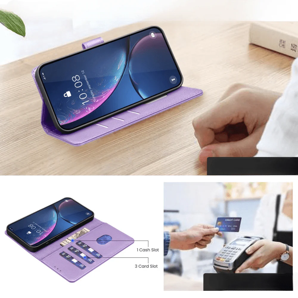 Google Pixel 9a - BINFEN Leder Etui Hülle mit RFID Blocker - Image 13