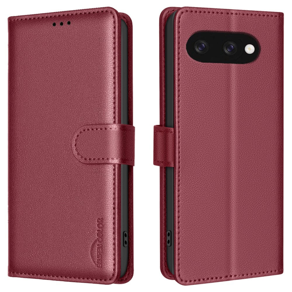 Google Pixel 9a - BINFEN Leder Etui Hülle mit RFID Blocker - Image 28