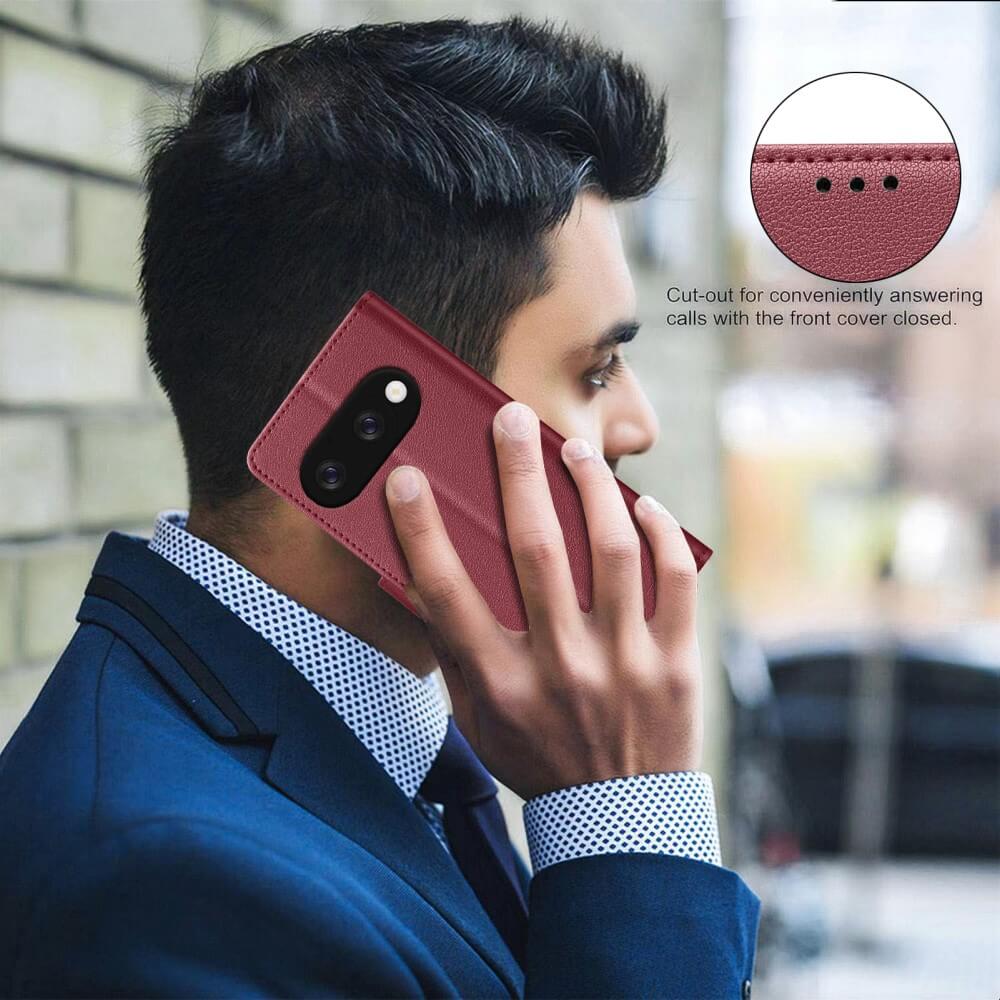 Google Pixel 9a - BINFEN Leder Etui Hülle mit RFID Blocker - Image 34