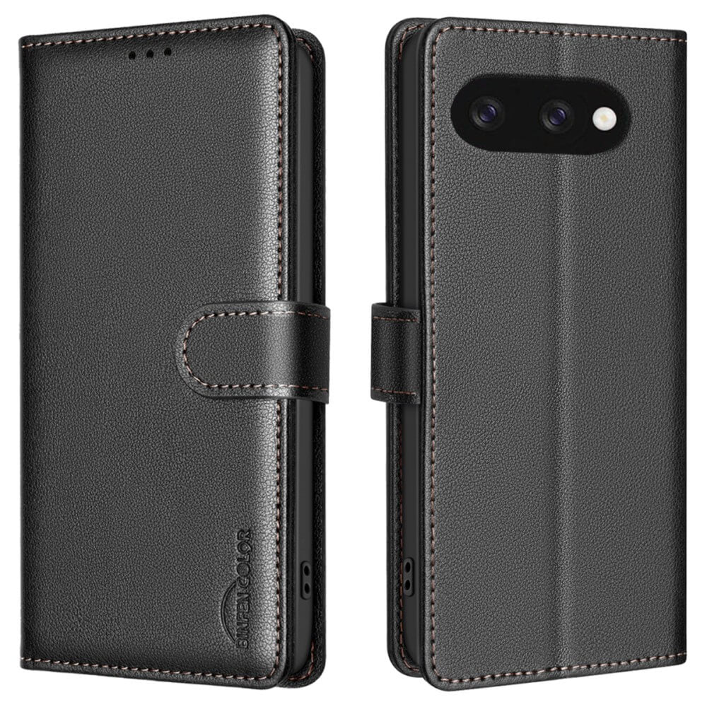 Google Pixel 9a - BINFEN Leder Etui Hülle mit RFID Blocker - Image 38