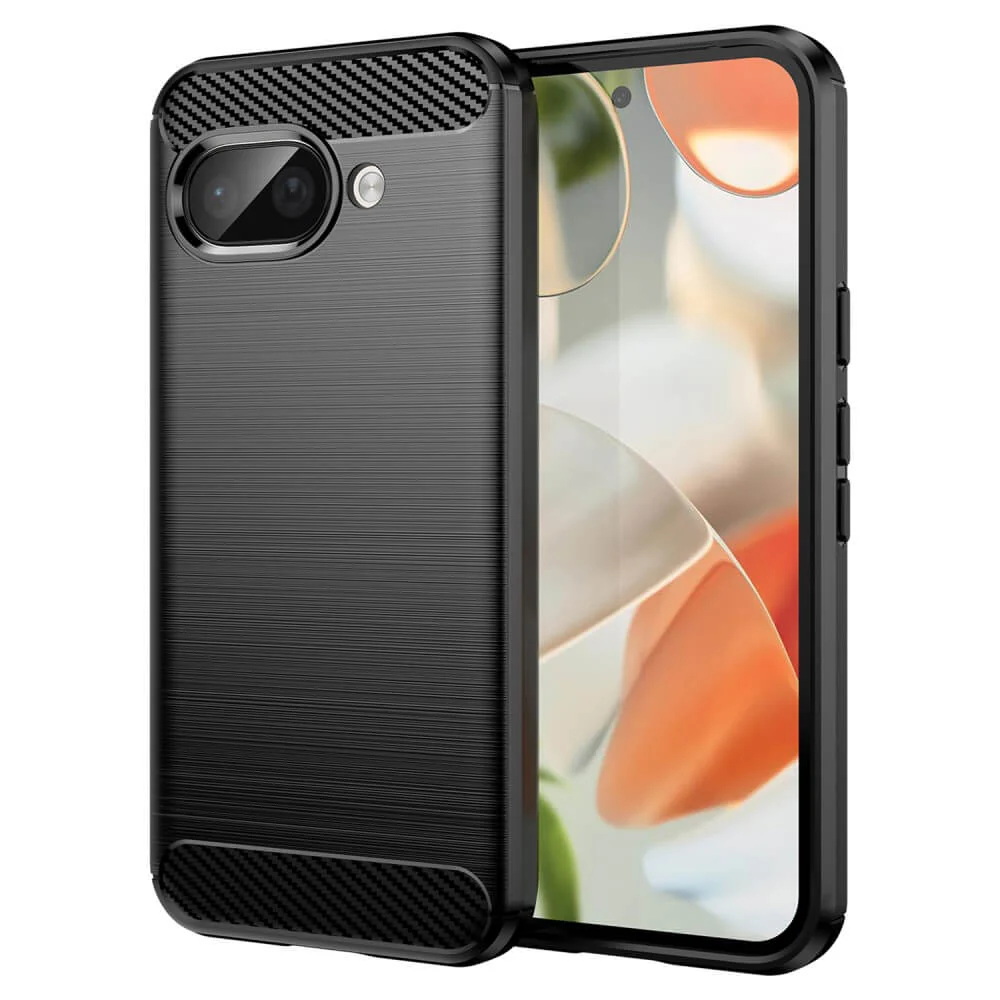 Google Pixel 9a - Metall Carbon Look Hülle