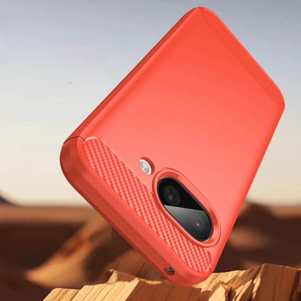 Google Pixel 9a - Metall Carbon Look Hülle - Image 12