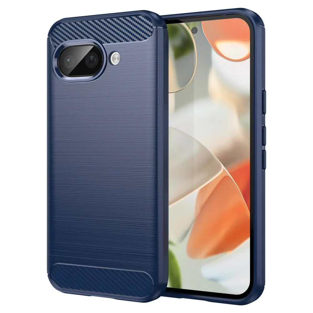 Google Pixel 9a - Metall Carbon Look Hülle - Image 13