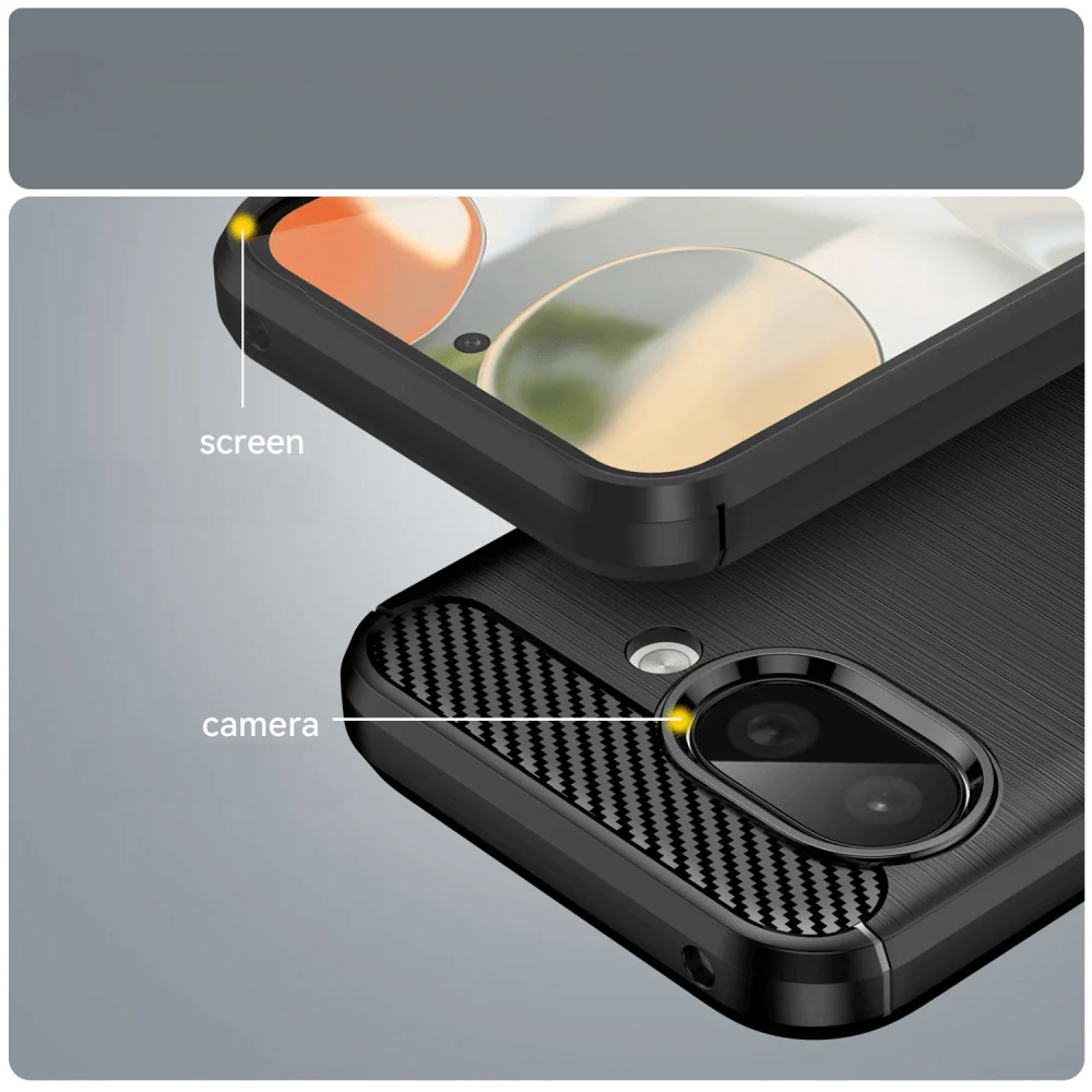 Google Pixel 9a - Metall Carbon Look Hülle - Image 3