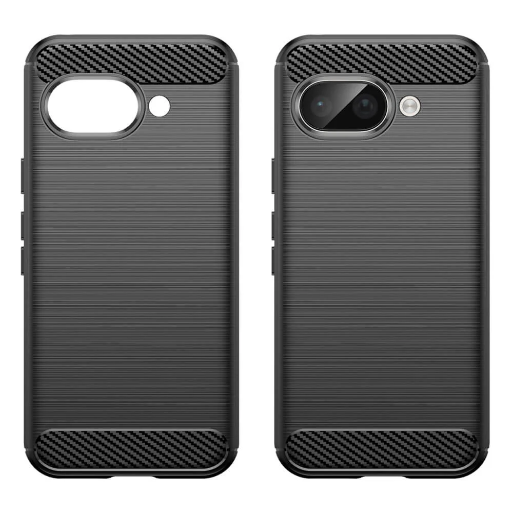Google Pixel 9a - Metall Carbon Look Hülle - Image 4