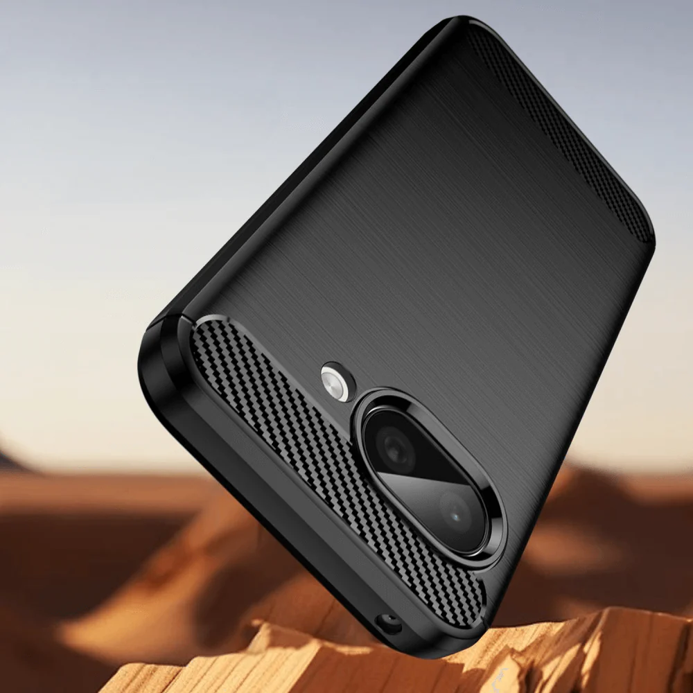 Google Pixel 9a - Metall Carbon Look Hülle - Image 6