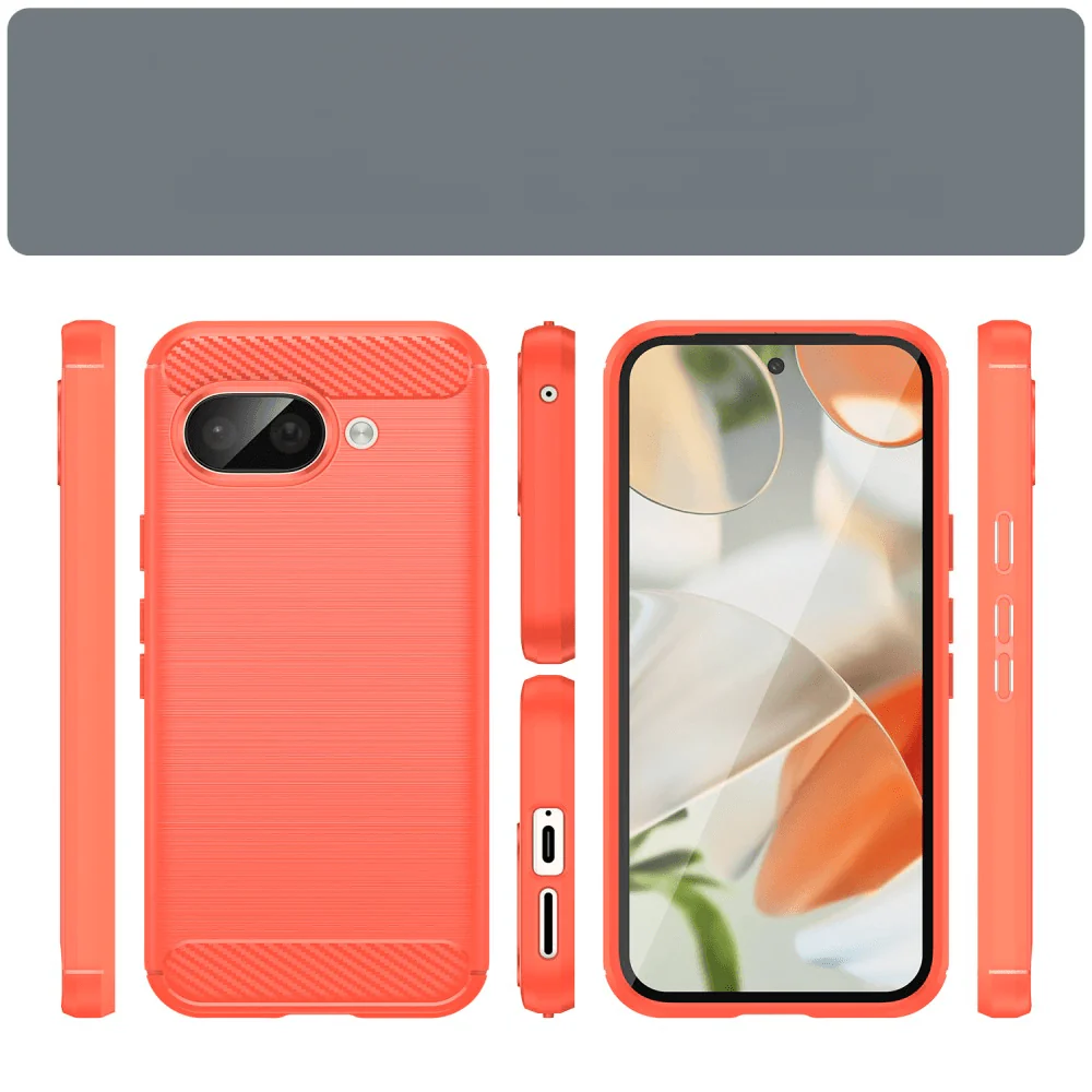 Google Pixel 9a - Metall Carbon Look Hülle - Image 8