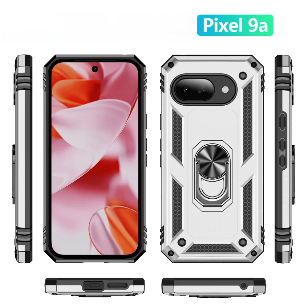 Google Pixel 9a - Robustes Back Cover mit Kickstand - Image 17