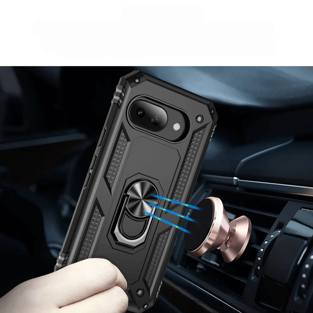 Google Pixel 9a - Robustes Back Cover mit Kickstand - Image 4