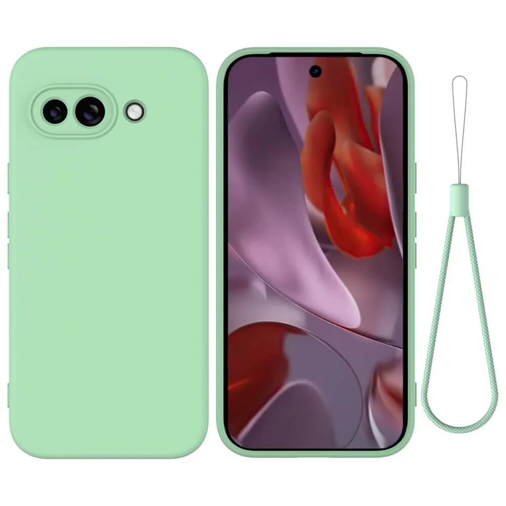 Google Pixel 9a - Silikon Gummi Hülle mit Riemen - Image 9