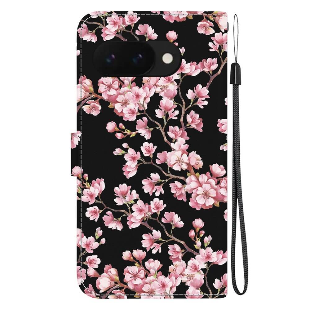 Google Pixel 9a - Tasche Hülle mit Blüten Motiv - Image 12