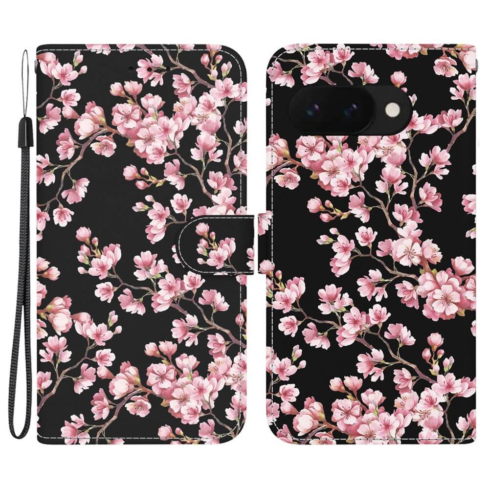 Google Pixel 9a - Tasche Hülle mit Blüten Motiv - Image 16