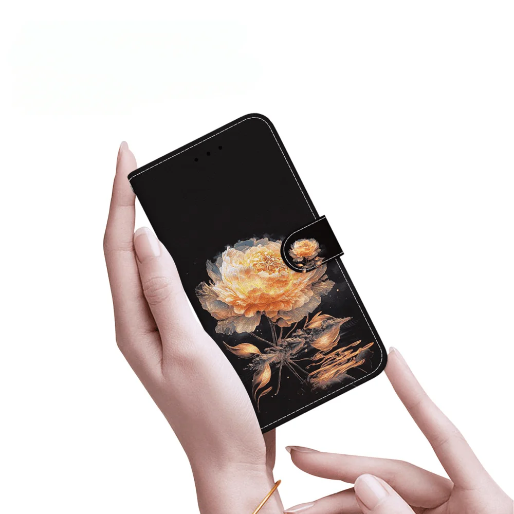 Google Pixel 9a - Tasche Hülle mit Blüten Motiv - Image 21