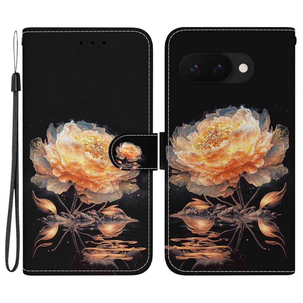 Google Pixel 9a - Tasche Hülle mit Blüten Motiv - Image 22