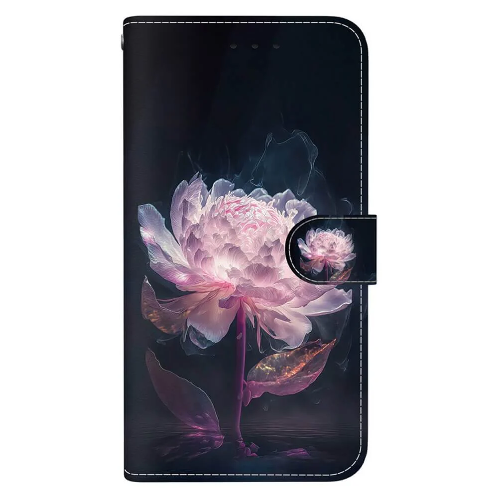 Google Pixel 9a - Tasche Hülle mit Blüten Motiv - Image 25