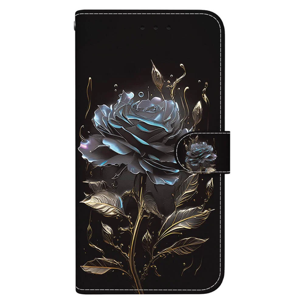 Google Pixel 9a - Tasche Hülle mit Blüten Motiv - Image 33