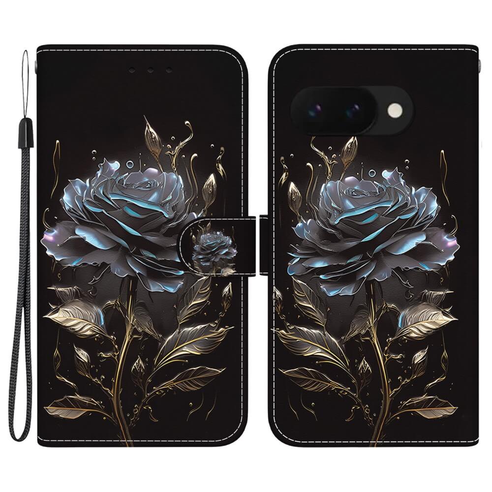 Google Pixel 9a - Tasche Hülle mit Blüten Motiv - Image 38